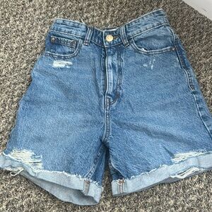 Zara High Rise Mom Short